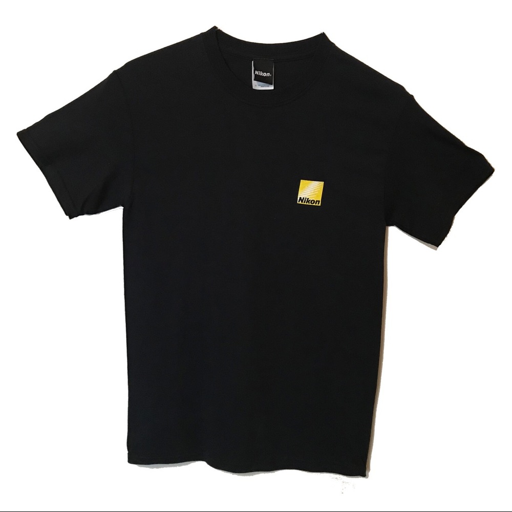Nikon Brand Logo Men’s T shirt Small Black NEW
